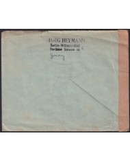 Z189 GERMANY 1948 BERLIN OVERPRINT CENSORSHIP COVER TO ARGENTINA.