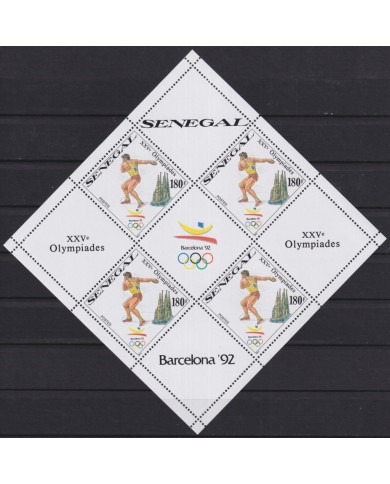 F-EX45085 SENEGAL MNH 1989 OLYMPIC GAMES BARCELONA LIMITED EDITION SPECIAL SHEET