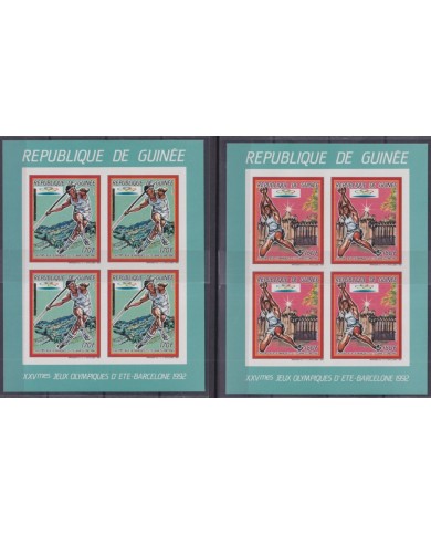 F-EX45505 GUINEA GUINEE MNH 1987 OLYMPIC GAMES BARCELONA IMPERFORATED BLOCK.