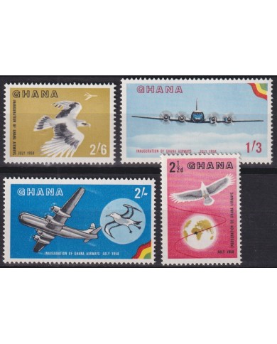 F-EX45265 GHANA MNH 1958 INAUGURATION AIRWAYS BIRD AVES PAJAROS OISEAUX VÖGEL.