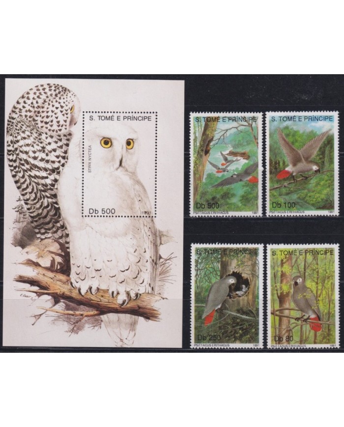 F-EX43744 SAO TOME I PRINCIPE MNH 1991 BIRD PAJAROS AVES OISEAUX VÖGEL.