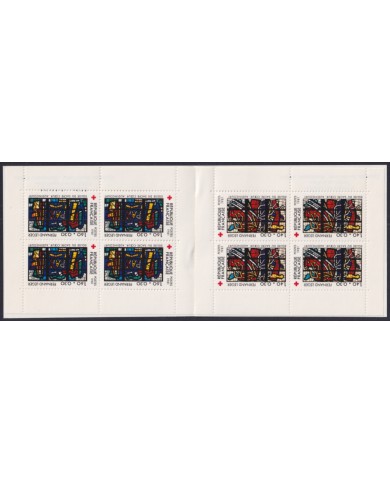 F-EX44727 FRANCE MNH 1981 RED CROSS CHURCH OF HOLLY CREOSS STAINED GLASS.