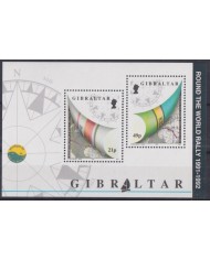 F-EX43370 GIBRALTAR MNH 1992 ROUND THE WORLD RALLY.