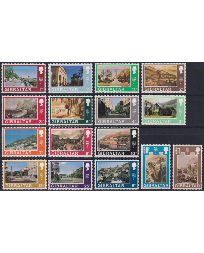 F-EX42562 GIBRALTAR MNH 1977 LANDSCAPE.