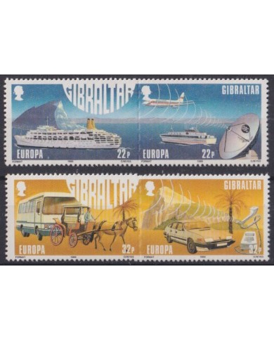 F-EX43384 GIBRALTAR MNH 1988  EUROPA CEPT TRANSPORT SHIP AIRPLANE CRUICER