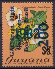F-EX45256 GUYANA MNH 1982 FLOWER GAC FLIHGT GEORGETOWN BOA VISTA BRAZIL.