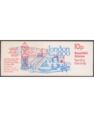 F-EX44742 ENGLAND UK GREAT BRITAIN MNH 1980 BOOKLED DEFINITIVE LONDON EXPO.