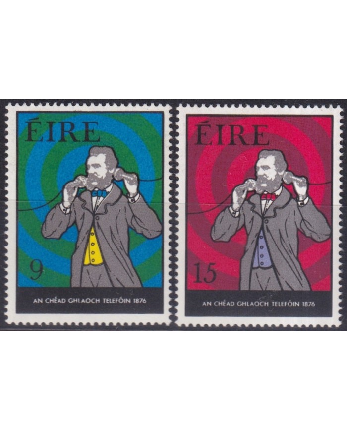 F-EX43524 IRELAND EIRE MNH 1976 GRAHAM BELL FIRST TELEPHONE.