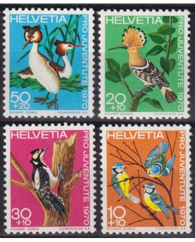 F-EX45254 SWITZERLAND MNH 1970 BASEL PRO JUVENTUTE BIRD AVES PAJAROS OISEAUX VÖGEL.