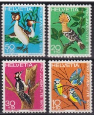F-EX45254 SWITZERLAND MNH 1970 BASEL PRO JUVENTUTE BIRD AVES PAJAROS OISEAUX VÖGEL.