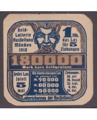 F-EX17233 GERMANY ALEMANIA CINDERELLA CIRCA 1913 45x60mm FATIMA HAND BAYERN FAIR MH.