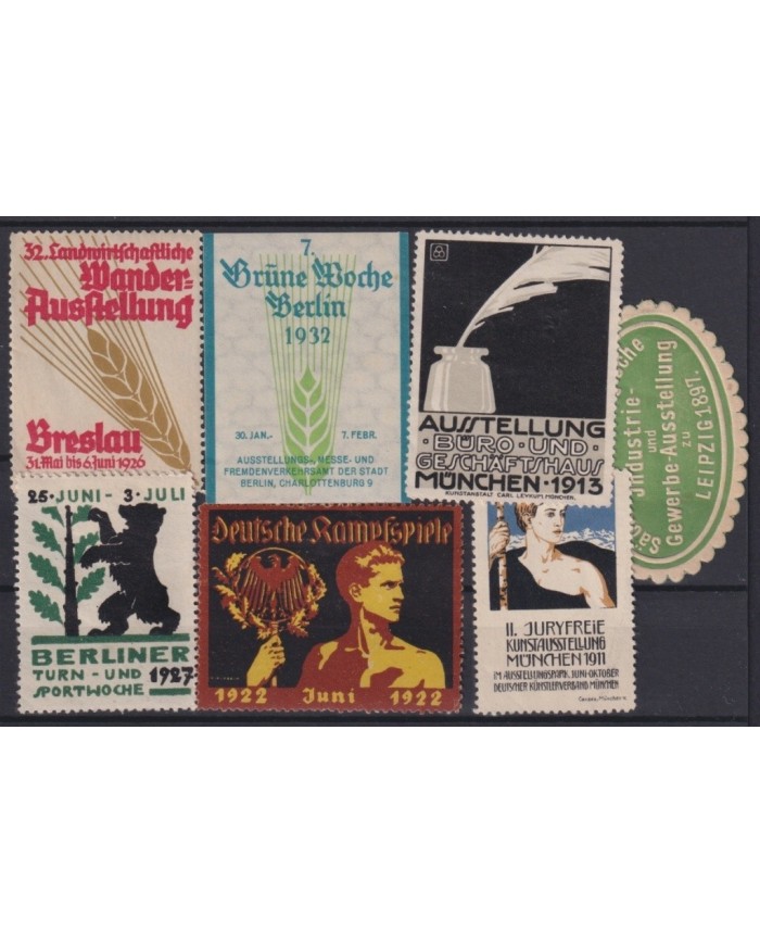 F-EX17300 GERMANY ALEMANIA CINDERELLA STAMPS LOT MH â NO GUM LOT.