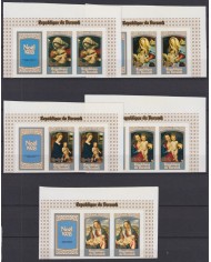F-EX45487 BURUNDI MNH 1978 YV.797/01 PROOF IMPERF CHRISTMAS NAVIDAD PAINTING ART.