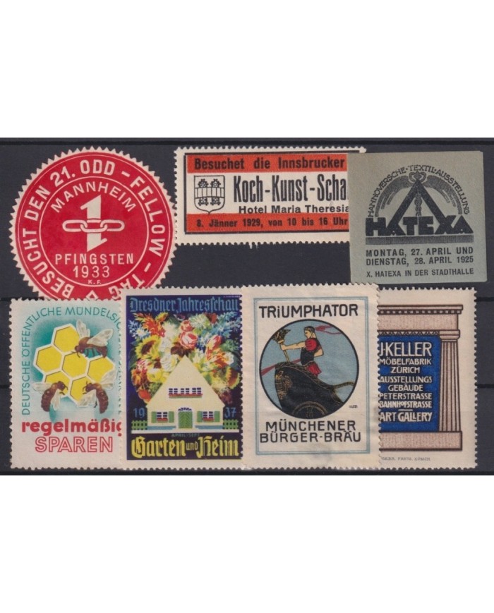 F-EX17306 GERMANY ALEMANIA CINDERELLA STAMPS LOT MH â NO GUM LOT.