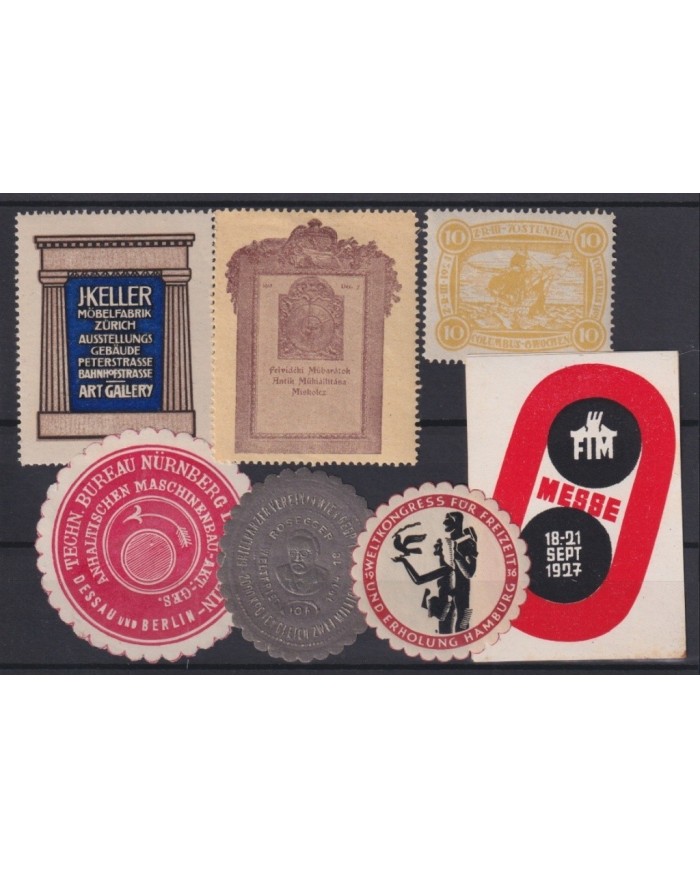 F-EX17307 GERMANY ALEMANIA CINDERELLA STAMPS LOT MH â NO GUM LOT.