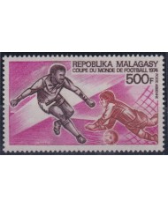 F-EX45648 MADAGASCAR MNH 1974 WORLD SOCCER CHAMPIONSHIP CUP FOOTBALL.