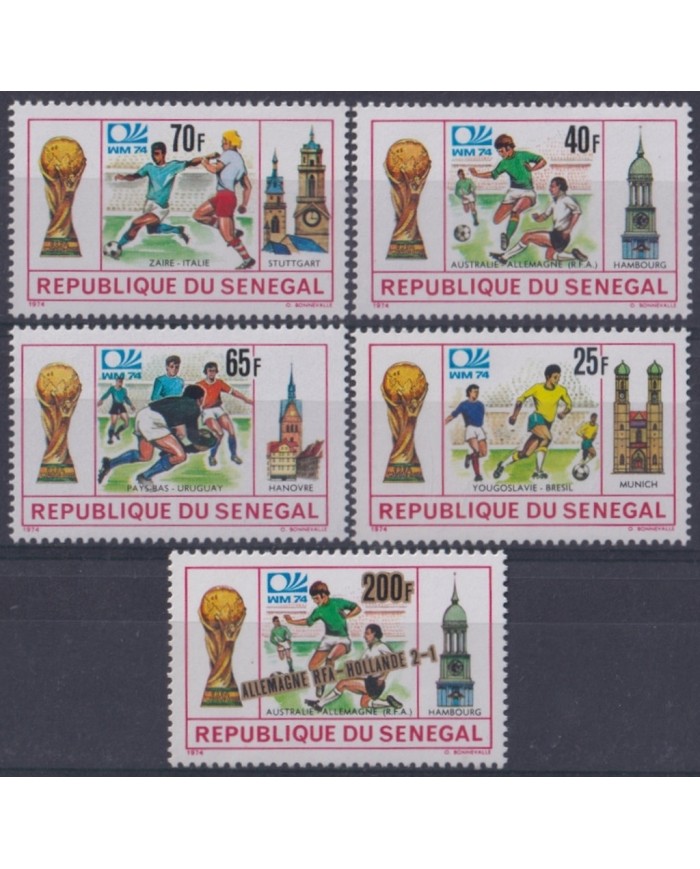 F-EX45631 SENEGAL MNH 1974 WORLD SOCCER CHAMPIONSHIP CUP FOOTBALL WINNER.