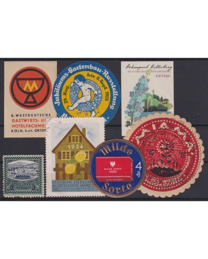 F-EX17310 GERMANY ALEMANIA CINDERELLA STAMPS LOT MH â NO GUM LOT.