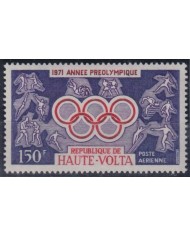 F-EX45647 UPPER VOLTA MNH 1971 MUNICH PRE OLYMPIC GAMES ATHLETISM.
