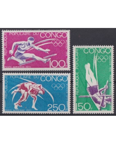 F-EX45664 CONGO MNH 1973 MUNICH OLYMPIC GAMES ATHLETISM JUDO.