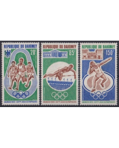 F-EX45660 DAHOMEY MNH 1972 MUNICH OLYMPIC GAMES ATHLETISM.