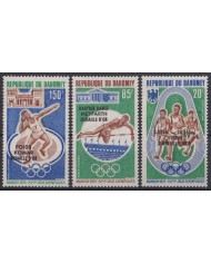 F-EX45659 DAHOMEY MNH 1972 MUNICH OLYMPIC GAMES ATHLETISM WINNER OVERPRINT.
