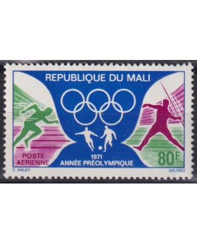 F-EX45680 MALI MNH 1971 MUNICH PRE OLYMPIC GAMES ATHLETISM JAVELIN.