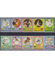 F-EX45531 UPPER VOLTA MNH 1972 MUNICH OLYMPIC GAMES ATHLETISM SAILING BOXING SHUTTING EQUESTRIAN.
