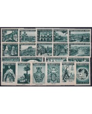 F-EX45072 ESPAÑA SPAIN CINDERELLA 1947 FIRST PHILATELIC CONGRESS MANRESA ORIGINAL GUM.