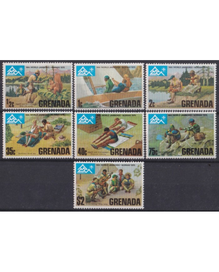 F-EX45373 GRENADA MNH 1975 14th WORLD JAMBOREE BOYS SCOUTS.