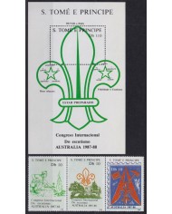 F-EX45058 SAO TOME I PRINCIPE MNH 1988 BOYS SCOUTS WORLD CONGRESS.