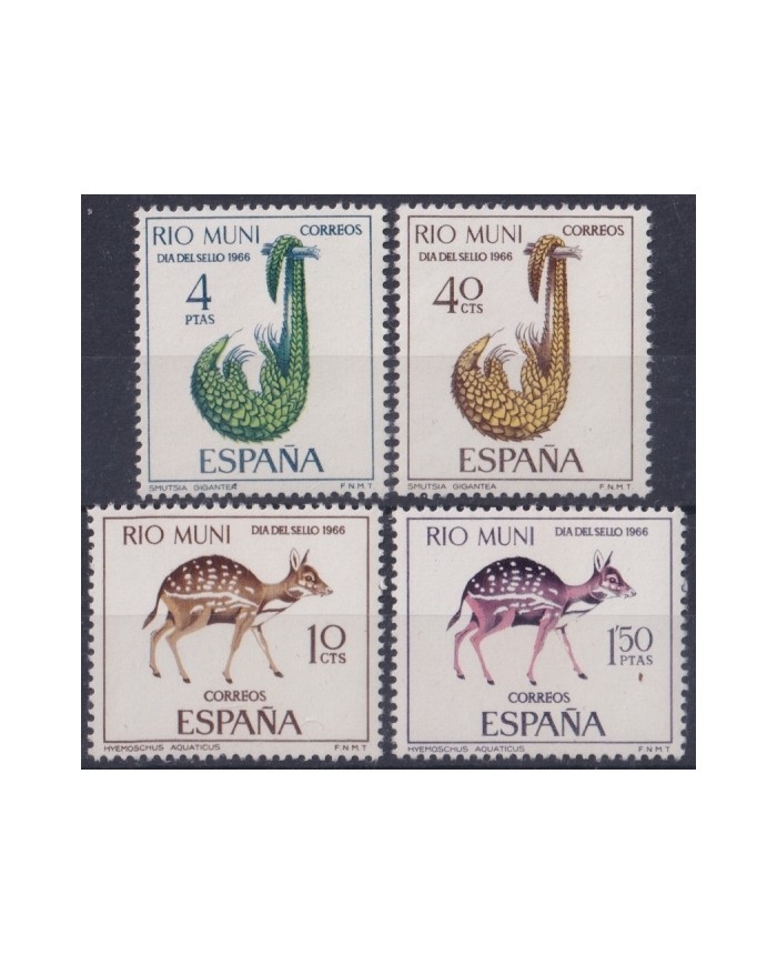 F-EX45585 RIO MUNI ESPAÑA SPAIN MNH 1966 WILDLIFE PANGOLIN.