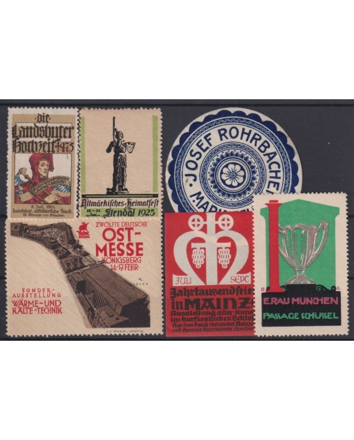F-EX17317 GERMANY ALEMANIA CINDERELLA STAMPS LOT MH â NO GUM LOT