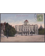 F-EX45873 SWEDEN SUEDE SVERIGE 1914 POSTCARD STOCKHOLM THEATRE BILBAO SPAIN.