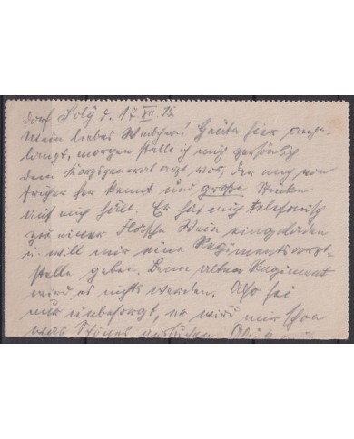F-EX45902 GERMANY WWI ILLUSTRATED FELDPOST EAGLE BIRD CANCEL 1915 1 Comp.