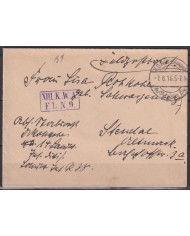 F-EX45903 GERMANY WWI FELDPOST 1916 14 LANDW DIV.