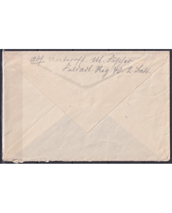 F-EX45904 GERMANY WWI FELDPOST 1915 2ª BATTERIE ARTILLERIE 7th INFANTERIE DIV.