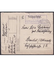 F-EX45906 AUSTRIA GERMANY WWI FELDPOST 1916 KLG PR 14 LANDW INF REGL Nº88.