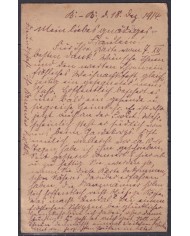 F-EX45908 GERMANY WWI FELDPOST 1914 4ª ARMY CORP CARD