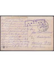 F-EX45916 GERMANY WWI FELDPOST 1916 POSTCARD S.B. K.B.L.J.R.8.