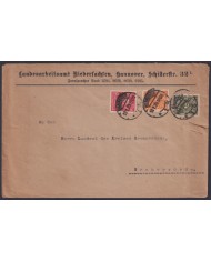 F-EX45427 GERMANY 1922 PRE-INFLATION COVER MANDOVER TO BREMERVORDE.