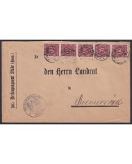 F-EX45439 GERMANY 1923 INFLATION COVER OFICIAL STADE TO BREMERVORDE.