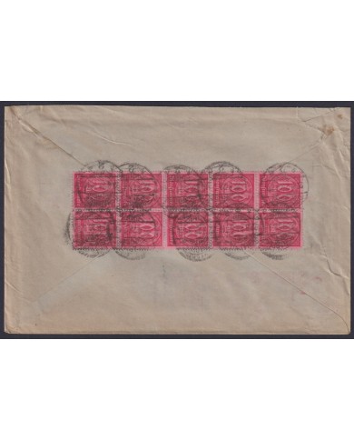 F-EX45445 GERMANY 1923 INFLATION COVER OFICIAL OSNABRUCK TO BREMERVORDE.