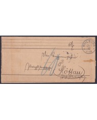F-EX45941 GERMANY 1892 OFFICIAL MAIL WEILBURG TO HOFFAU.