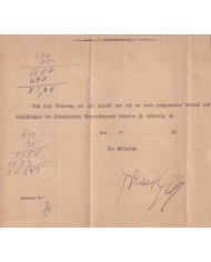 F-EX45941 GERMANY 1892 OFFICIAL MAIL WEILBURG TO HOFFAU.