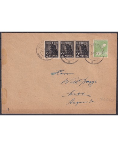 F-EX45948 GERMANY ALLIED OCCUPATION 1948 BIZONE COVER.