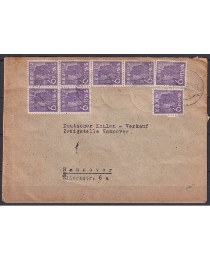 F-EX45949 GERMANY ALLIED OCCUPATION 1948 BIZONE COVER.