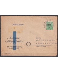 F-EX45950 GERMANY SOVIET RUSSIAN OCCUPATION 1948 NAUMBURG COVER.