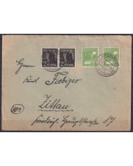 F-EX45951 GERMANY ALLIED OCCUPATION 1948 BIZONE COVER KELLENHUSSEN.
