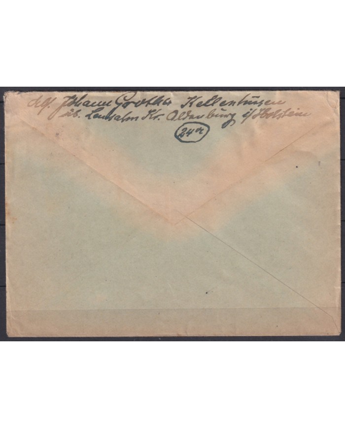 F-EX45951 GERMANY ALLIED OCCUPATION 1948 BIZONE COVER KELLENHUSSEN.